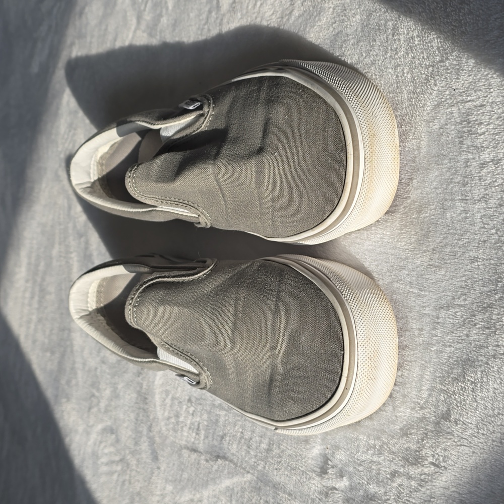 Vans Gray Slip-On Sneakers